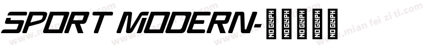 Sport Modern字体转换